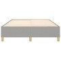 Estructura de cama de tela gris claro 140x200 cm de vidaXL, Camas y somieres - Ref: Foro24-3120961, Precio: 129,88 €, Descuen...