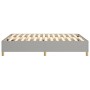 Estructura de cama de tela gris claro 140x200 cm de vidaXL, Camas y somieres - Ref: Foro24-3120961, Precio: 129,88 €, Descuen...