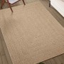 Alfombra ZIZUR aspecto yute interior/exterior beige 240x340 cm en Alfombras | Comprar online en Foru.es