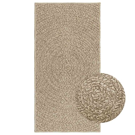 Alfombra ZIZUR apariencia yute interior exterior beige 60x110cm en Alfombras | Comprar online en Foru.es