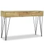 Mesa consola de teca maciza 120x35x76 cm de vidaXL, Mesas auxiliares - Ref: Foro24-244573, Precio: 162,78 €, Descuento: %