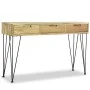 Mesa consola de teca maciza 120x35x76 cm de vidaXL, Mesas auxiliares - Ref: Foro24-244573, Precio: 162,78 €, Descuento: %