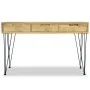 Mesa consola de teca maciza 120x35x76 cm de vidaXL, Mesas auxiliares - Ref: Foro24-244573, Precio: 162,78 €, Descuento: %