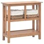 Mesa consola de madera maciza reciclada 69x28x70 cm de vidaXL, Mesas auxiliares - Ref: Foro24-244489, Precio: 203,69 €, Descu...