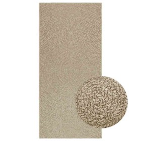 Alfombra ZIZUR aspecto yute interior/exterior beige 100x200 cm en Alfombras | Comprar online en Foru.es