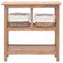 Mesa consola de madera maciza reciclada 69x28x70 cm de vidaXL, Mesas auxiliares - Ref: Foro24-244489, Precio: 208,24 €, Descu...