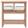 Mesa consola de madera maciza reciclada 69x28x70 cm de vidaXL, Mesas auxiliares - Ref: Foro24-244489, Precio: 203,69 €, Descu...