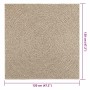 Alfombra ZIZUR aspecto yute interior/exterior beige 120x120 cm en Alfombras | Comprar online en Foru.es