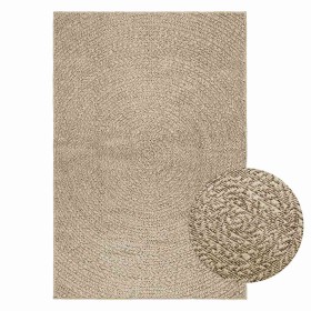 Alfombra ZIZUR aspecto yute interior/exterior beige 120x170 cm en Alfombras | Comprar online en Foru.es