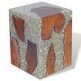 Taburete de madera maciza de teca y resina de vidaXL, Taburetes y sillas plegables - Ref: Foro24-243468, Precio: 143,16 €, De...