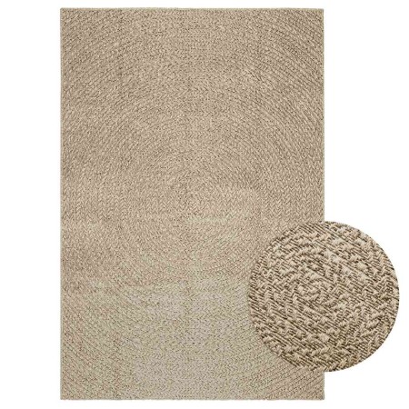 Alfombra ZIZUR aspecto yute interior/exterior beige 140x200 cm en Alfombras | Comprar online en Foru.es