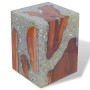 Taburete de madera maciza de teca y resina de vidaXL, Taburetes y sillas plegables - Ref: Foro24-243468, Precio: 143,16 €, De...