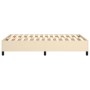 Estructura de cama de tela color crema 120x200 cm de vidaXL, Camas y somieres - Ref: Foro24-3120851, Precio: 120,76 €, Descue...