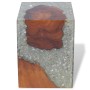 Taburete de madera maciza de teca y resina de vidaXL, Taburetes y sillas plegables - Ref: Foro24-243468, Precio: 143,16 €, De...