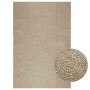 Alfombra ZIZUR aspecto yute interior/exterior beige 160x230 cm en Alfombras | Comprar online en Foru.es