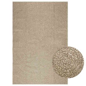 Alfombra ZIZUR aspecto yute interior/exterior beige 160x230 cm en Alfombras | Comprar online en Foru.es