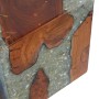 Taburete de madera maciza de teca y resina de vidaXL, Taburetes y sillas plegables - Ref: Foro24-243468, Precio: 143,16 €, De...