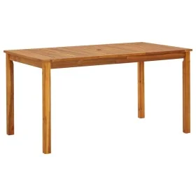 Mesa de jardín madera maciza de acacia 140x80x74 cm de vidaXL, Mesas de jardín - Ref: Foro24-42618, Precio: 164,58 €, Descuen...