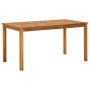 Mesa de jardín madera maciza de acacia 140x80x74 cm de vidaXL, Mesas de jardín - Ref: Foro24-42618, Precio: 164,58 €, Descuen...