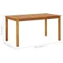 Mesa de jardín madera maciza de acacia 140x80x74 cm de vidaXL, Mesas de jardín - Ref: Foro24-42618, Precio: 164,58 €, Descuen...