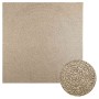 Alfombra ZIZUR aspecto yute interior/exterior beige 240x240 cm en Alfombras | Comprar online en Foru.es