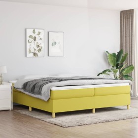 Estructura de cama de tela verde 200x200 cm de vidaXL, Camas y somieres - Ref: Foro24-3120992, Precio: 113,06 €, Descuento: %