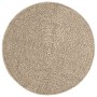 Alfombra ZIZUR aspecto yute interior/exterior beige Ø 90 cm en Alfombras | Comprar online en Foru.es