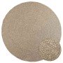 Alfombra ZIZUR aspecto yute interior/exterior beige Ø 200 cm en Alfombras | Comprar online en Foru.es