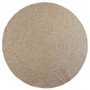 Alfombra ZIZUR aspecto yute interior/exterior beige Ø 200 cm en Alfombras | Comprar online en Foru.es