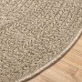 Alfombra ZIZUR aspecto yute interior/exterior beige Ø 200 cm en Alfombras | Comprar online en Foru.es