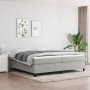 Estructura de cama gris claro tela 200x200 cm de vidaXL, Camas y somieres - Ref: Foro24-3120886, Precio: 172,91 €, Descuento: %