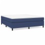 Estructura de cama de tela azul 160x200 cm de vidaXL, Camas y somieres - Ref: Foro24-3120876, Precio: 118,76 €, Descuento: %