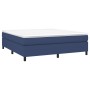 Estructura de cama de tela azul 160x200 cm de vidaXL, Camas y somieres - Ref: Foro24-3120876, Precio: 118,76 €, Descuento: %