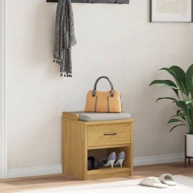 Banco de recibidor SANDNES madera maciza de pino 45x40x50 cm en Bancos para recibidores y almacenamiento | Comprar online en For