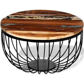 Mesa de centro madera maciza reciclada de vidaXL, Mesas de centro - Ref: Foro24-244230, Precio: 126,59 €, Descuento: %