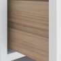 Banco de recibidor SANDNES madera maciza pino blanco 45x40x50cm en Bancos para recibidores y almacenamiento | Comprar online en 
