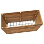 Arriate elevado madera de teca reciclada y acero 100x40x72 cm de vidaXL, Maceteros y jardineras - Ref: Foro24-47428, Precio: ...