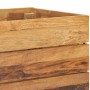 Arriate elevado madera de teca reciclada y acero 100x40x72 cm de vidaXL, Maceteros y jardineras - Ref: Foro24-47428, Precio: ...