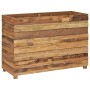 Arriate elevado madera de teca reciclada y acero 100x40x72 cm de vidaXL, Maceteros y jardineras - Ref: Foro24-47428, Precio: ...