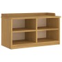 Banco de recibidor SANDNES madera maciza de pino 87x40x50 cm en Bancos para recibidores y almacenamiento | Comprar online en For