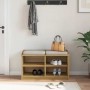 Banco de recibidor SANDNES madera maciza de pino 87x40x50 cm en Bancos para recibidores y almacenamiento | Comprar online en For