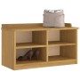 Banco de recibidor SANDNES madera maciza de pino 87x40x50 cm en Bancos para recibidores y almacenamiento | Comprar online en For