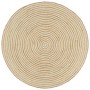 Alfombra de yute tejida a mano diseño espiral blanco 90 cm de vidaXL, Alfombras - Ref: Foro24-133716, Precio: 33,35 €, Descue...