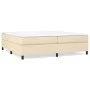 Estructura de cama box spring tela color crema 200x200 cm de vidaXL, Camas y somieres - Ref: Foro24-3120891, Precio: 126,38 €...