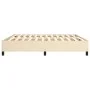 Estructura de cama box spring tela color crema 200x200 cm de vidaXL, Camas y somieres - Ref: Foro24-3120891, Precio: 126,38 €...