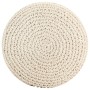 Puf de macramé hecho a mano algodón 45x30 cm de vidaXL, Otomanas - Ref: Foro24-324002, Precio: 82,56 €, Descuento: %