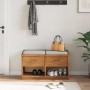 Banco de recibidor SANDNES madera maciza de pino 87x40x50 cm en Bancos para recibidores y almacenamiento | Comprar online en For