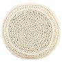 Puf de macramé hecho a mano algodón 45x30 cm de vidaXL, Otomanas - Ref: Foro24-324002, Precio: 82,56 €, Descuento: %