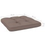 Silla de jardín y cojines gris taupe madera pino impregnada en Sillas de jardín | Comprar online en Foru.es