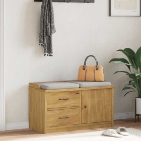 Banco de recibidor SANDNES madera maciza de pino 87x40x50 cm en Bancos para recibidores y almacenamiento | Comprar online en For